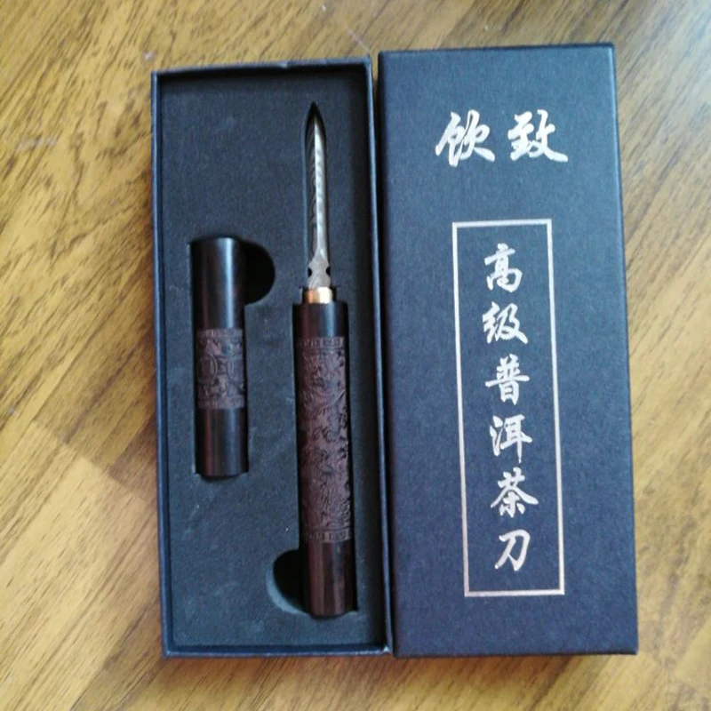 Zen чайная церемония китайский нож для чая Pu Erh выбивает чайный 440c из нержавеющей