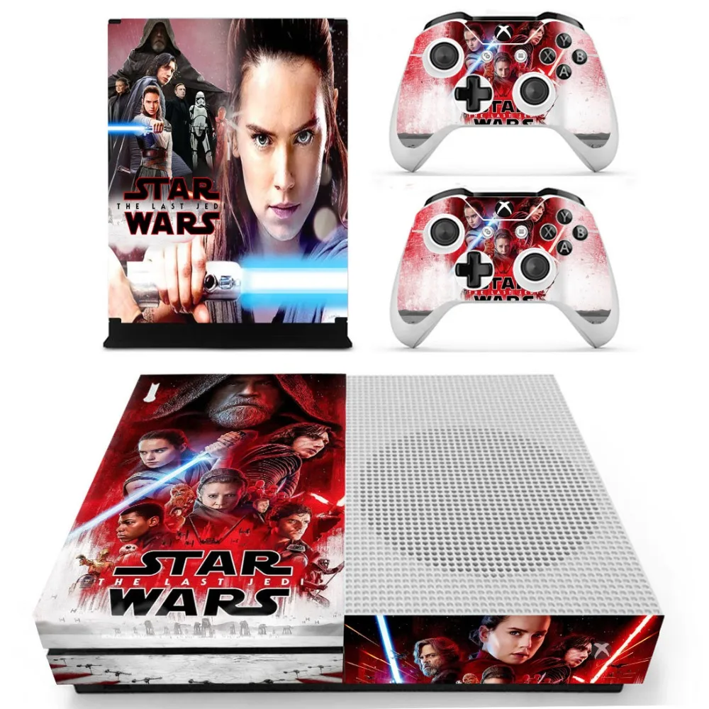 Звездные войны: последние наклейки Jedi Vinly Skin для консоли XBOX One S с двумя