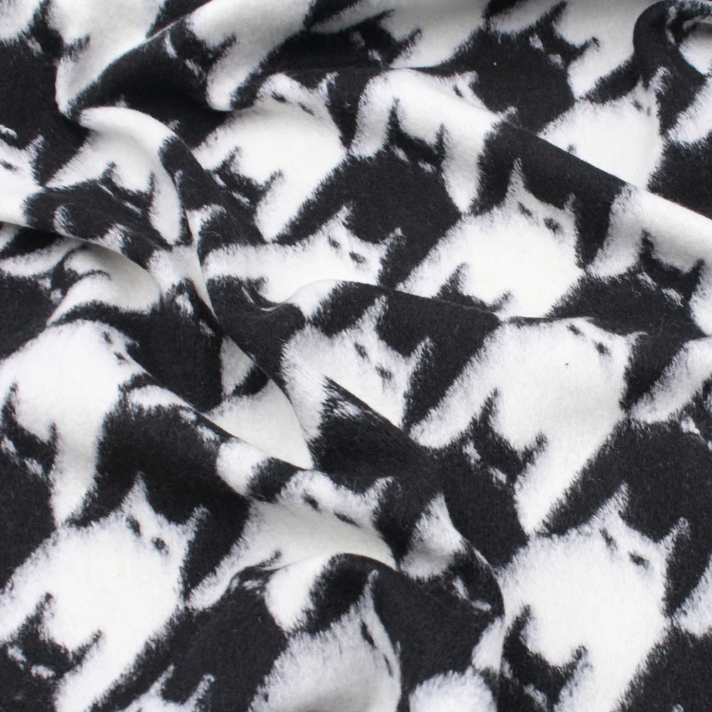 YLSX черно белая плетеная жаккардовая ткань с рисунком летучей мыши из мультфильма