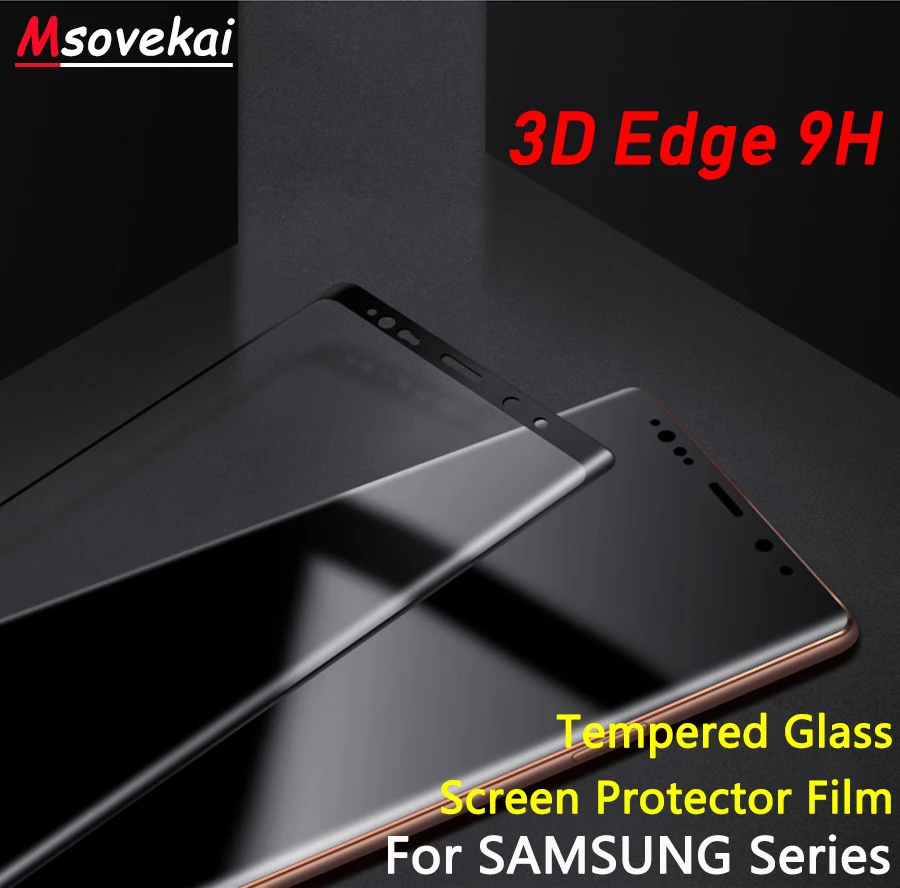 Для Samsung Galaxy S7 Edge S6 чехол S8 Plus S9 + Note9 Note8 защита для экрана 3D Закаленное стекло