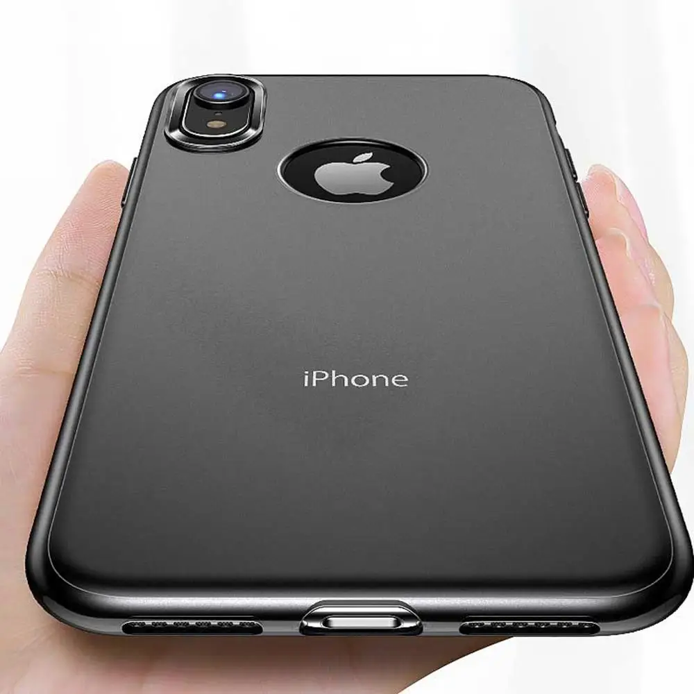 TOTUDESIGN Матовый ТПУ чехол для iPhone X XS XR MAX смартфон защитный на заднюю панель |