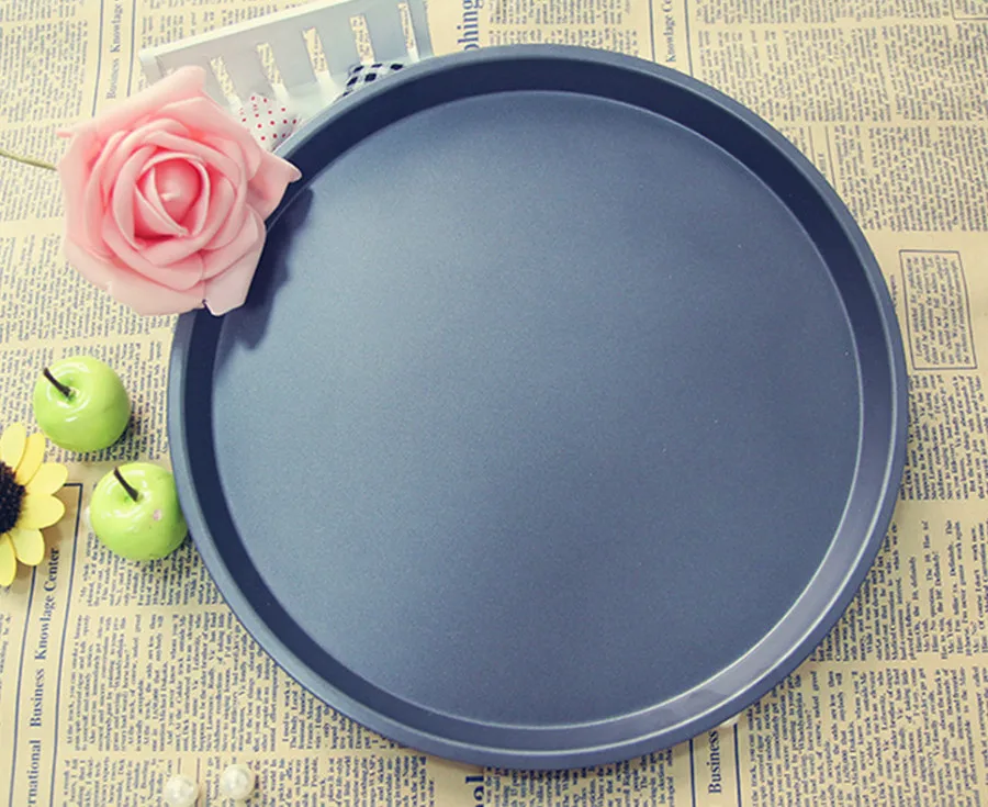 Высокое качество углеродистая сталь 10-дюймовый лоток для пиццы круглая форма