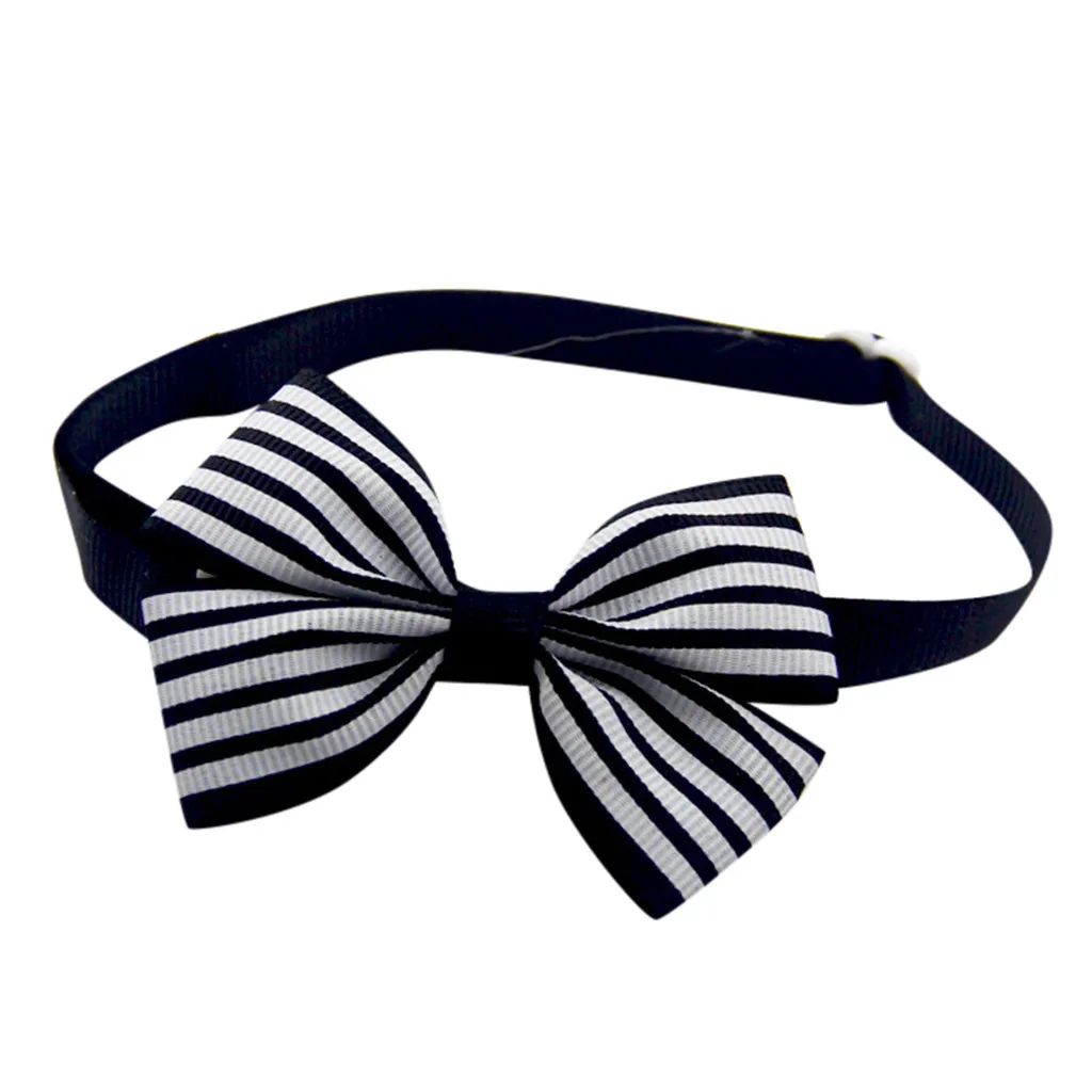 Цветной полосатый галстук бабочка для груминга собак и кошек животных