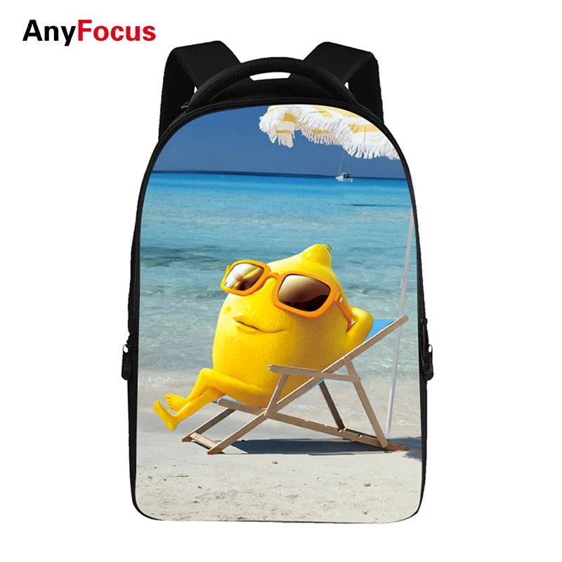 Рюкзаки для подростков с принтом еды и специй модные школьные ранцы начальной