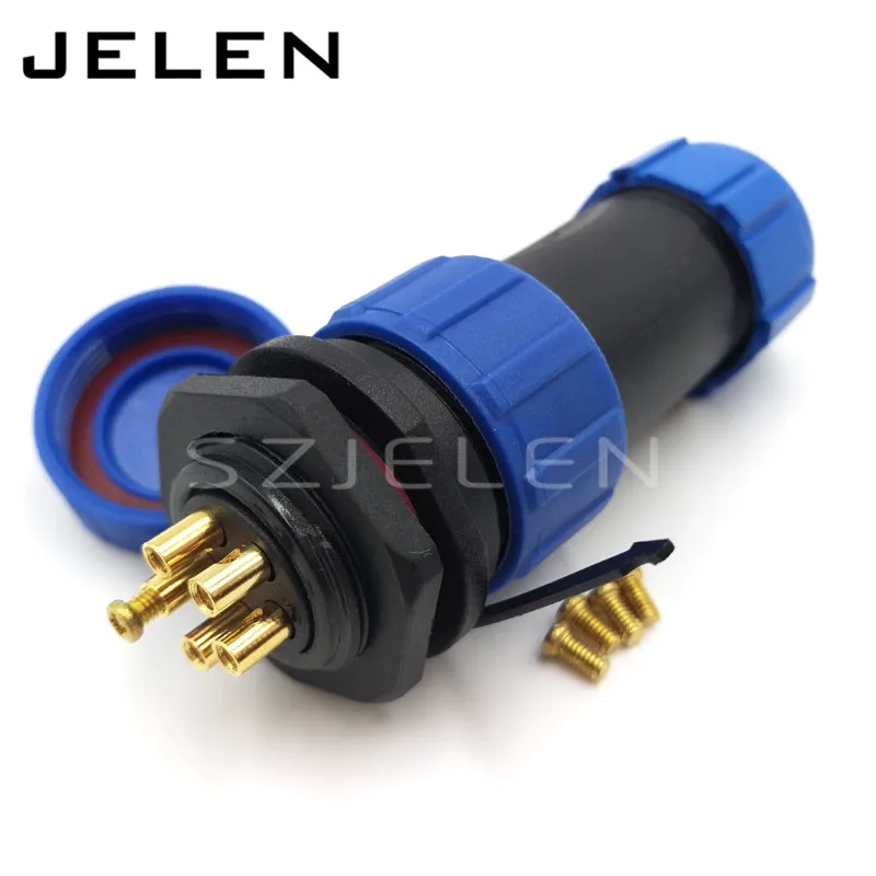 SP21 водонепроницаемый штекер и гнездо кабеля 5-контактный светодиодный разъем