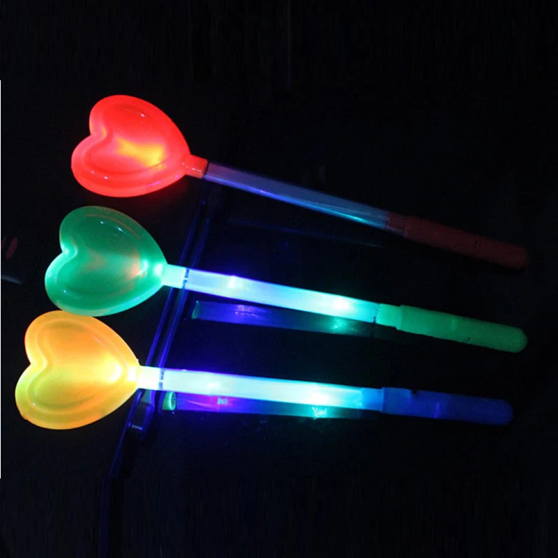 Luminous Toys Led Stick Star Love Heart Projection Glow Festival Wedding New Year Party Decoration Supplies | Дом и сад