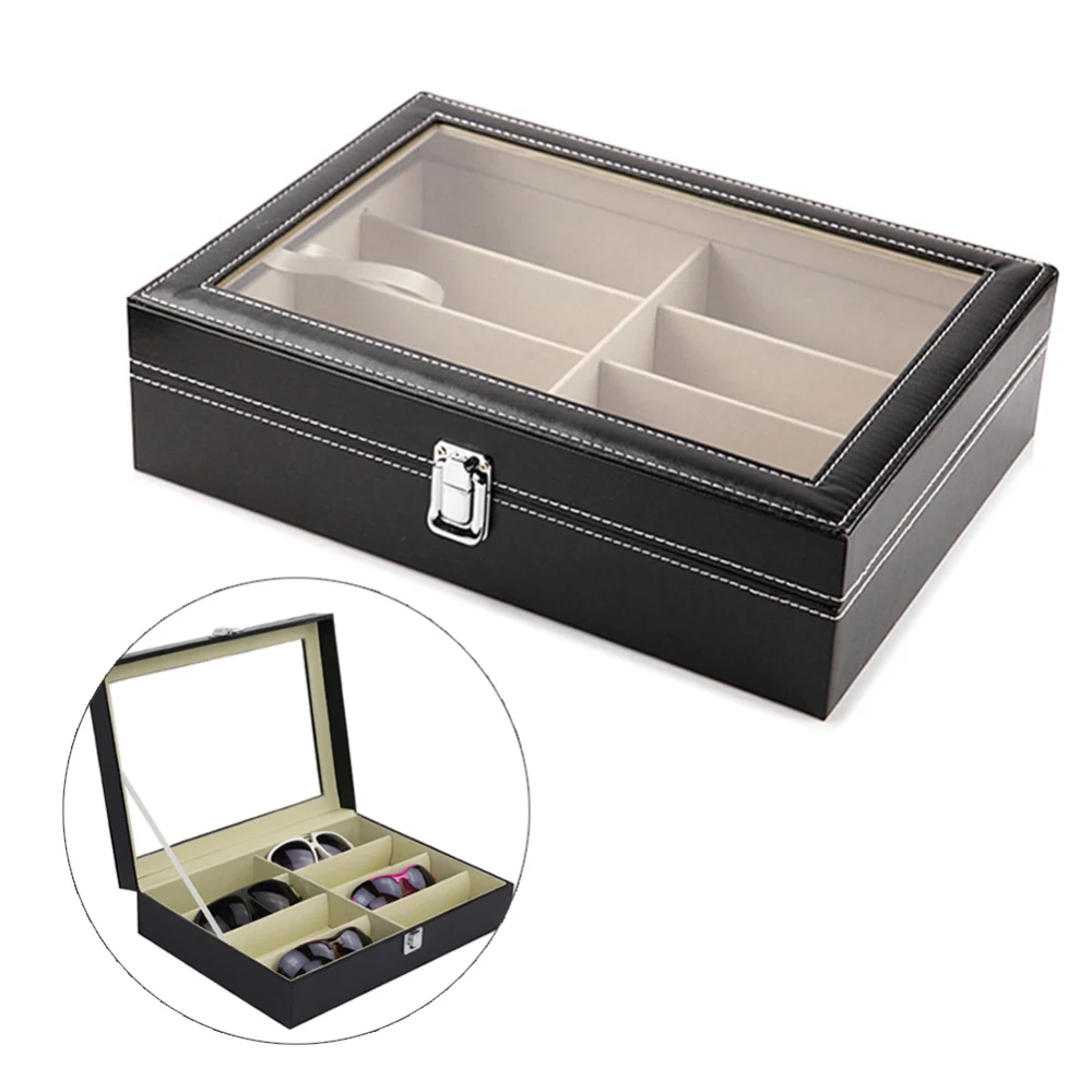Горячая Распродажа коробка для хранения очков солнцезащитных из искусственной