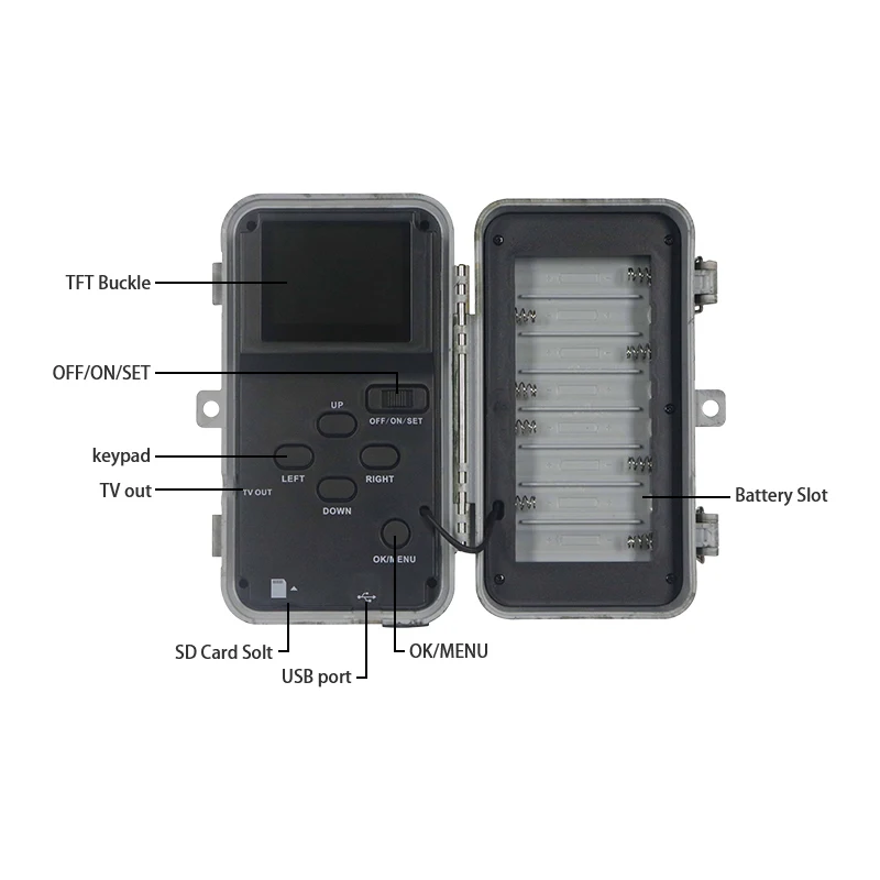 16MP охотничья камера 1080P фото ловушки ночное видение дикая природа инфракрасная с