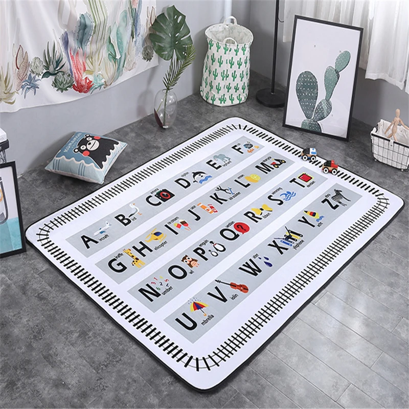 Baby Crawling Play Mat Double-sided Thick 200 x 150CM Non-skid Floor Pads Padded Mink Climbing Cute Toys Game for Infants | Игрушки и