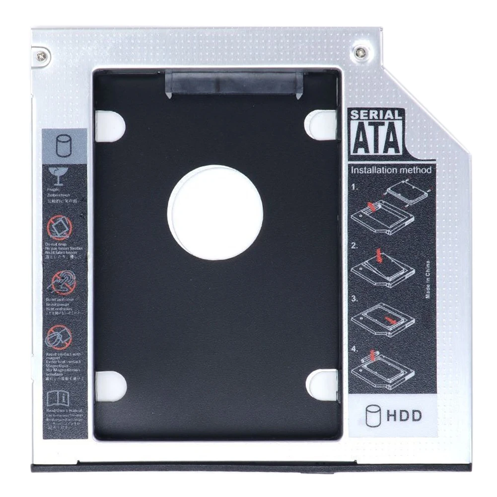 SATA 2nd HDD HD корпус жесткий диск Caddy случае лоток универсальный для 12 7 мм ноутбука