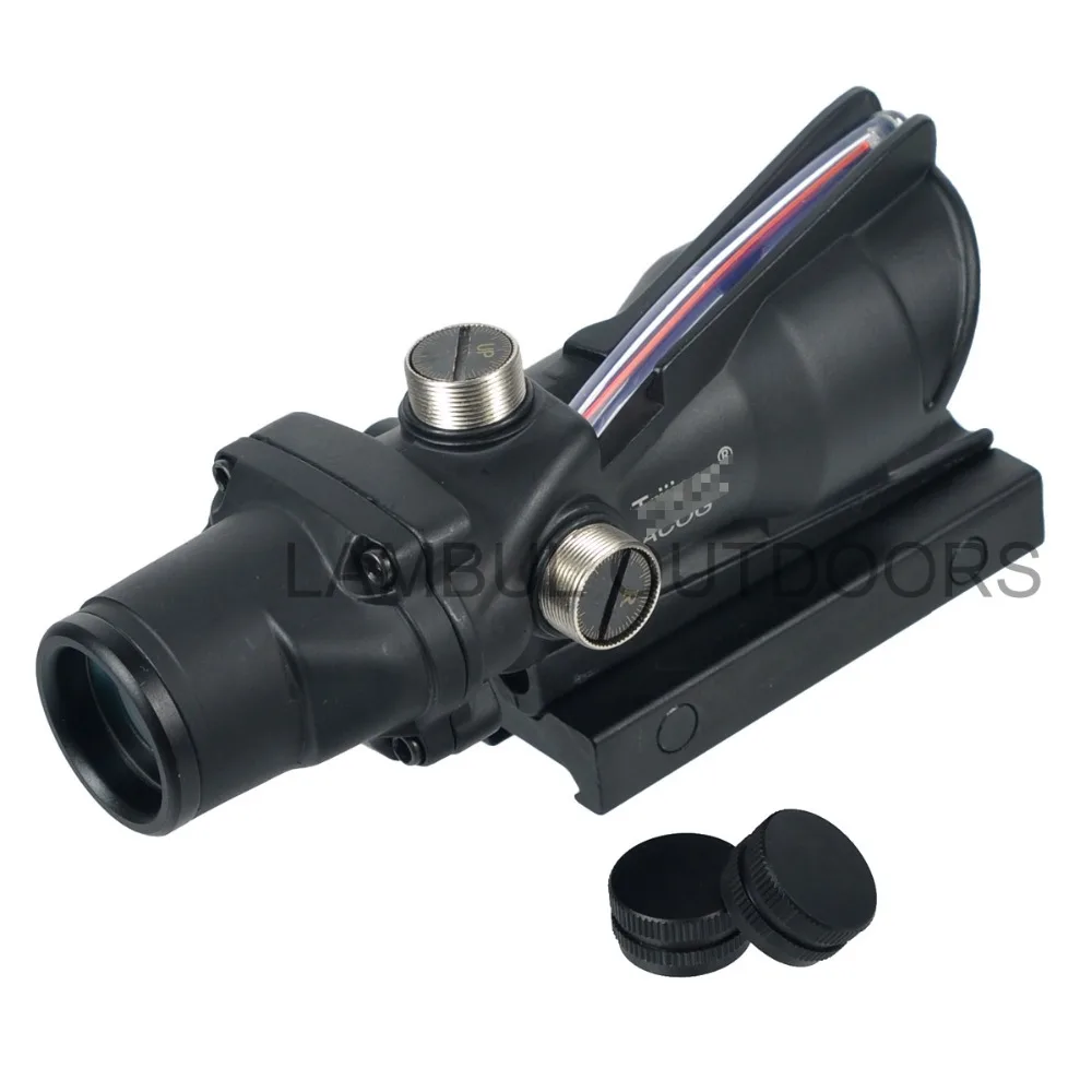 Охотничий прицел BDC ACOG 4X32 оптика из настоящего волокна красный зеленый с