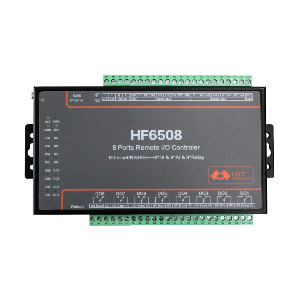 8 Way Remote I/O Controller Ethernet/RS485 8CH Digtal input Analog Relay | Безопасность и защита