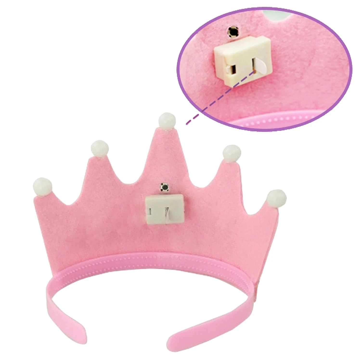 Behogar светодиодный светильник на день рождения шляпа съемный вечерние головные