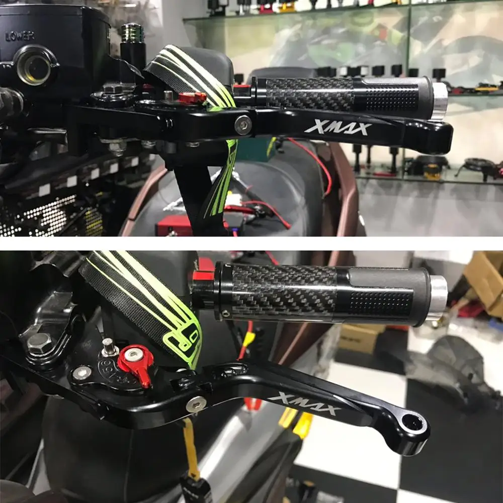 Функции парковки мотоцикла тормоза для Yamaha XMAX300 X-MAX 300- CNC рычаги сцепления xmax 300 Автоматическая блокировка