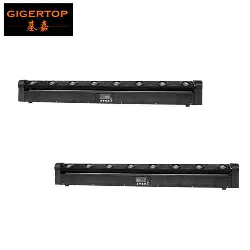 2PCS Высокое качество TP-E09 8x10 Вт белый Цвет Cree 4IN1 Led Pro луч света прокладки, белый адвокатского сословия СИД прожектор для сцены DMX512 5/14CH 90 V-240 V - Цвет: 2PCS