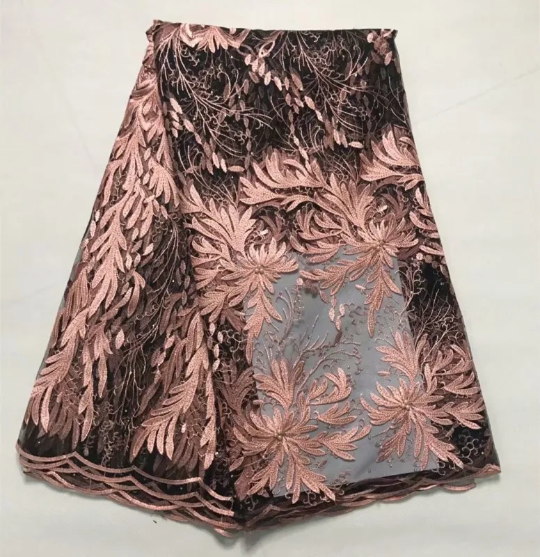 3d embroidery net lace beads french fabric luxury african tulle with ff37329 | Дом и сад