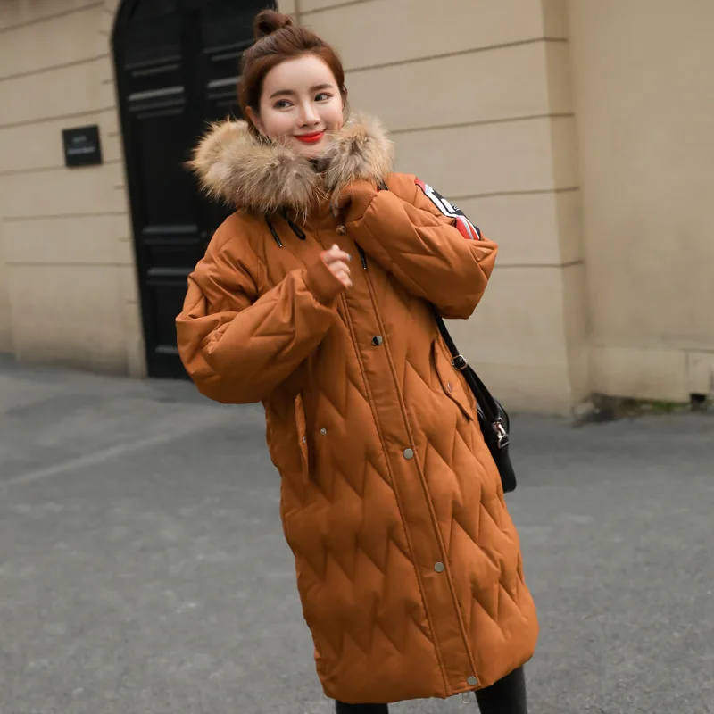 2017 Для женщин с капюшоном натуральный мех енота меховым воротником Мужские парки