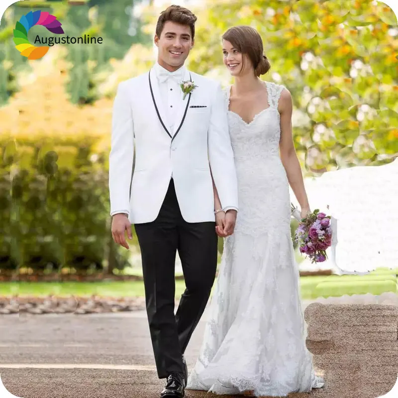 Деловые черные мужские костюмы для церемонии атласные жениха с отложным