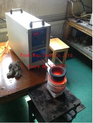 

Jewelry Making Equipment High Frequency 220V 15KW 2kg Gold CAPACITY Induction Mini Melting Furnace