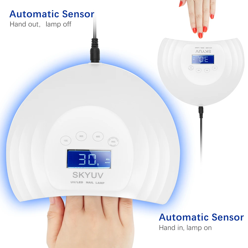 36 Вт УФ-лампа светодиодный светильник Сушилка для ногтей ногтевые лампы УФ-гелей
