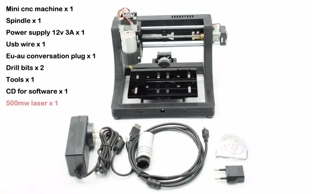 JEDI CNC1208 500 МВт лазерный станок с ЧПУ супер мини хобби pcb фрезерный деревянный