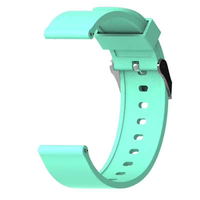 20 мм общий мягкий силиконовый ремешок для часов Huami Amazfit Bip/Pebble Time/Withings сталь HR Смарт часы браслет ремешок - Цвет ремешка: green