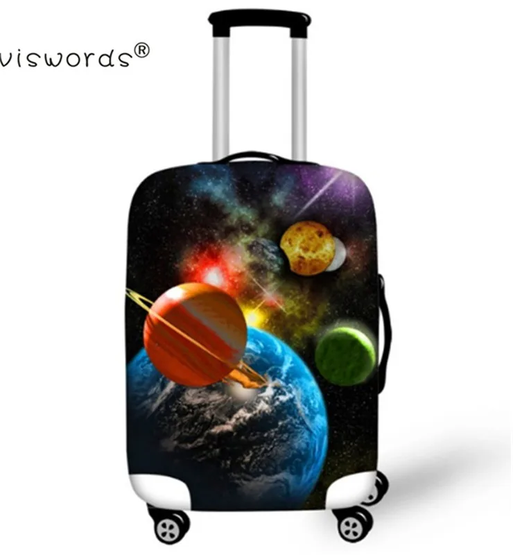 ELVISWORDS, 3D принт, Galaxy Suit, Чехлы, протектор для путешествий, чемодан, защитные сумки, стрейч, пылезащитные Чехлы для путешествий