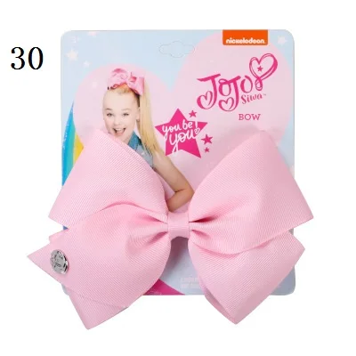 picture color " фирма JOJO Bow зажим для волос для девочек Дети ручной Сива девичий аксессуар для волос 35 цветов заколки-бантики аксессуары для волос - Цвет: picture color