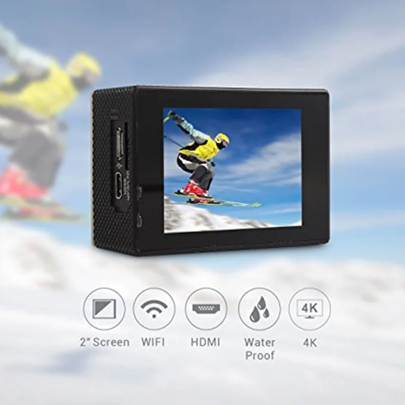 Водонепроницаемая Спортивная камера pro 1080P 60fps Ultra HD 4 K Экшн wifi видеокамеры 16MP 170 go