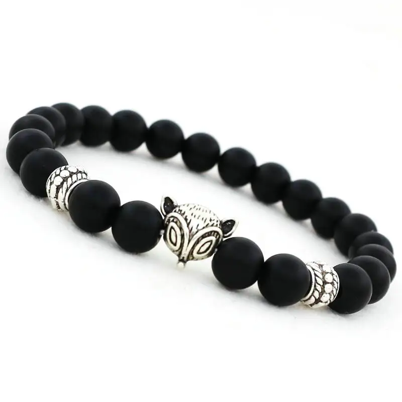 Брендовый милый Мишка сплав античный Силверс животное браслет в виде лисы для