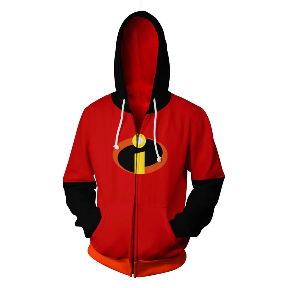 Суперсемейка 2 костюм г н невероятный Свитшот косплей для мужчин и женщин аниме 3D