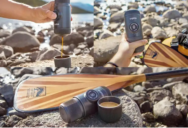 WACACO Minipresso эспрессо 18bar 80 мл руководство Кофеварка портативный ручной nanopresso Кофеварка 2G только кофе порошок
