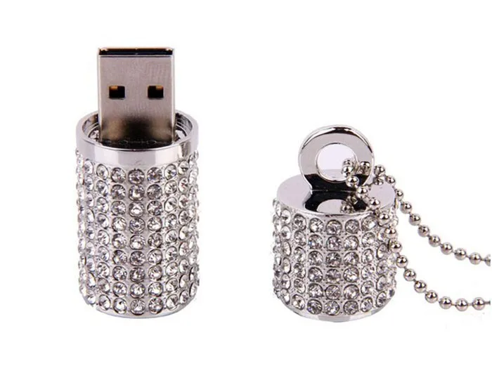 JASTER Металлический Кристалл Колонка USB 2,0 циклиндер usb флеш-накопитель карта памяти Флешка 4 ГБ 8 ГБ 16 ГБ 32 ГБ 64 ГБ флешка