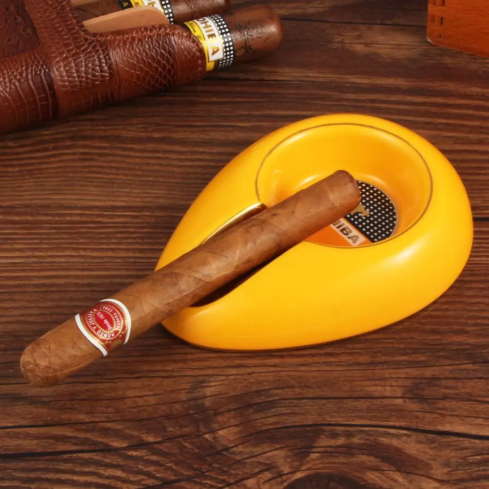COHIBA карманная пепельница для сигар Портативный Классический 1 держатель