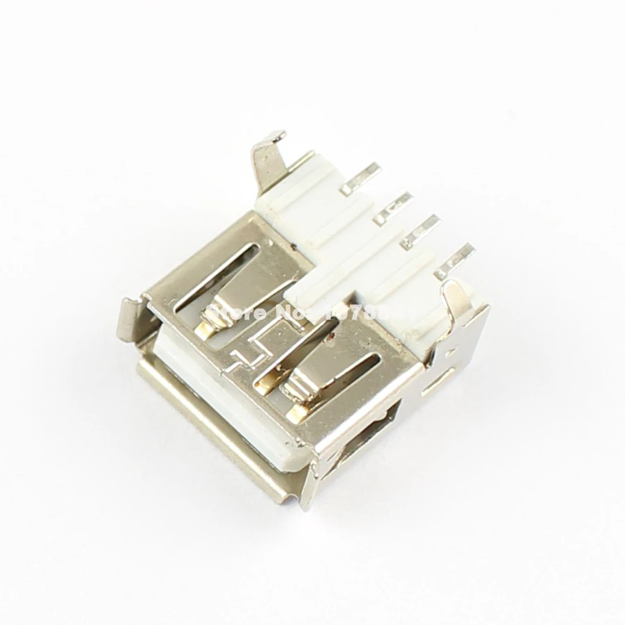 100 шт за лот USB A 4 Pin гнездовой разъем SMT под прямым углом &quotсделай сам&quot|4 pin female|4