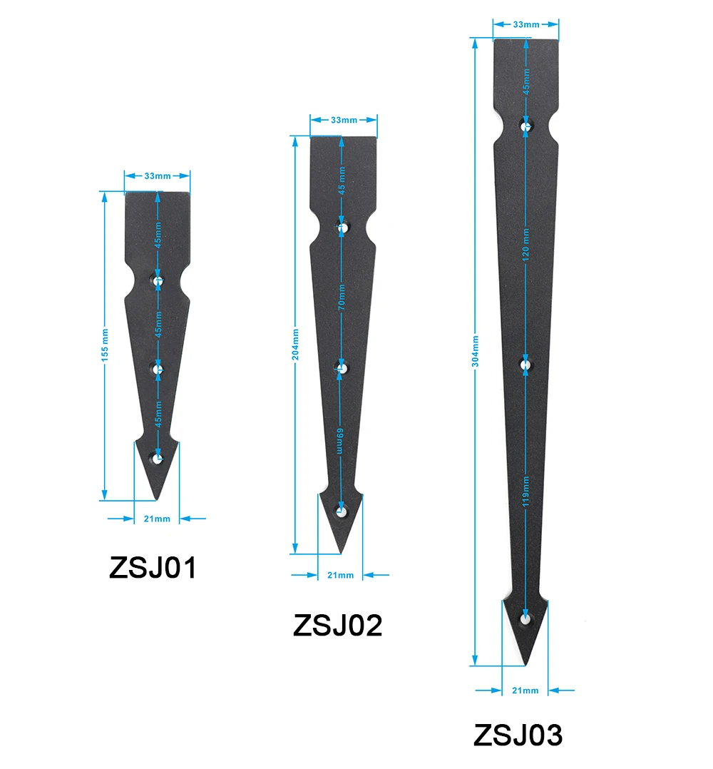 Kinmade раздвижные двери сарая декоративные петли аппаратные средства в форме стрелы гаражные двери металлические петли 4 упаковки