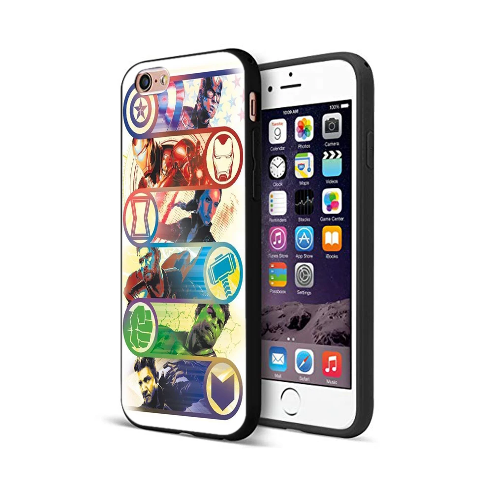 20009 Черный чехол ТПУ для iphone 5 5s se 6 6s 7 8 plus x 10 чехол силиконовый чехол для iphone XR XS MAX чехол Мстители эндшпиль Marvel Comics - Цвет: 20009