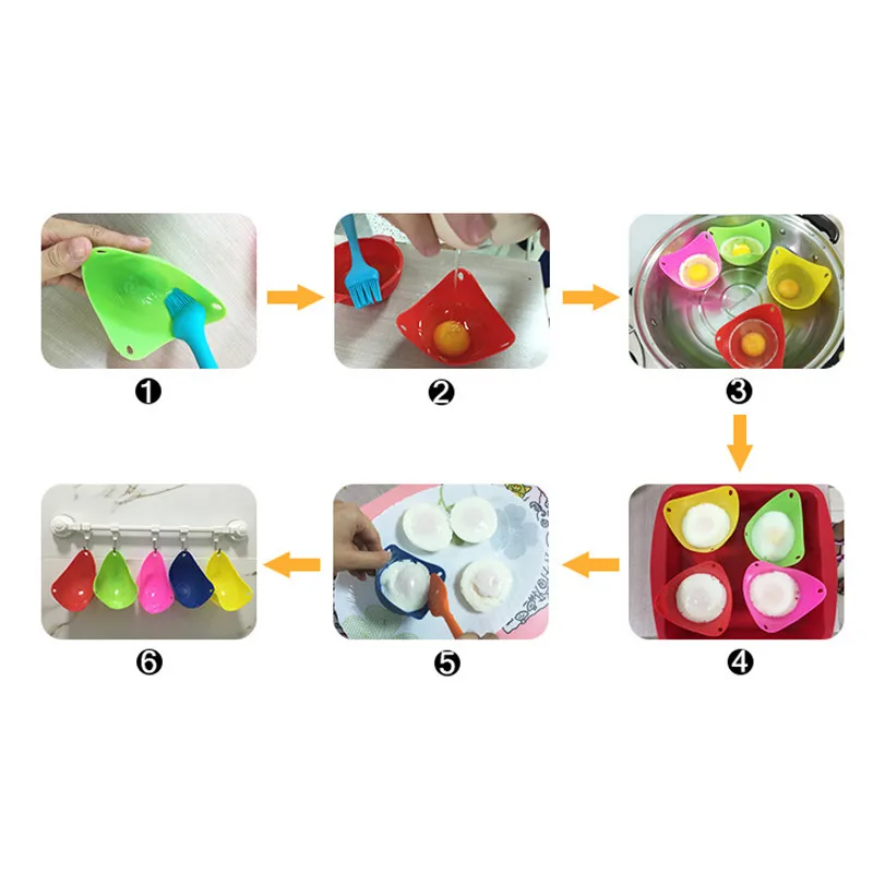 1 шт силиконовый пашотница готовить-пашот стручки Кухня посуда-пашот для выпечки