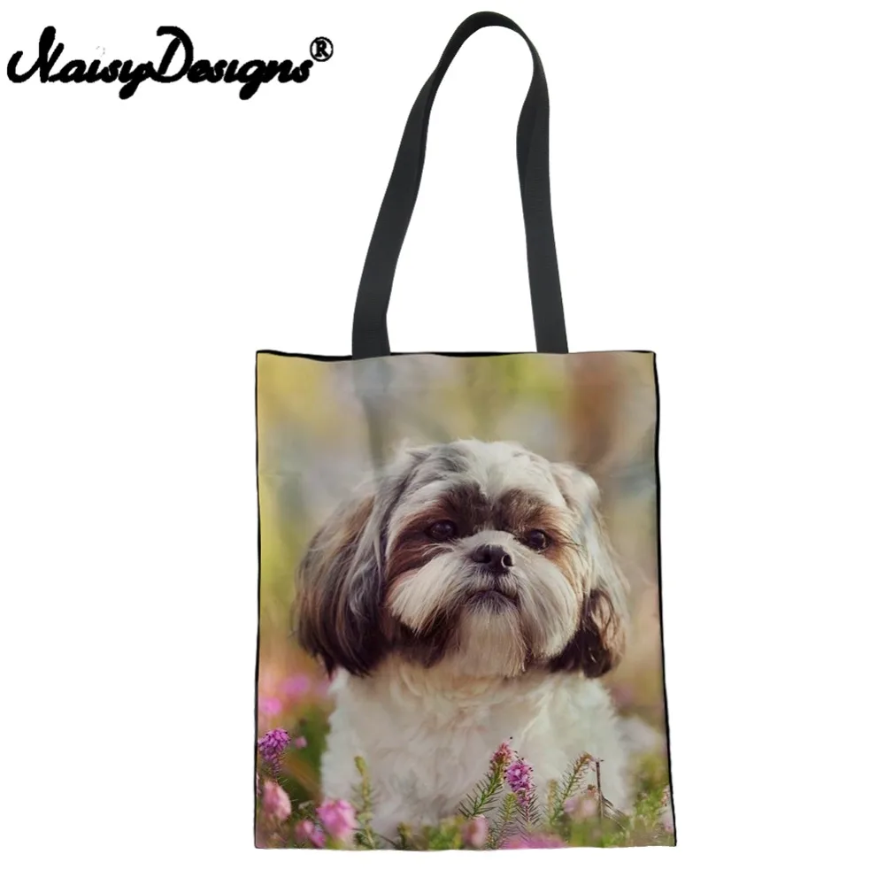 Женская сумка для покупок с принтом Shih Tzu Dog | Багаж и сумки