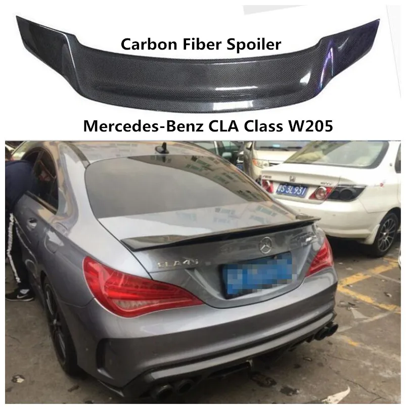 Спойлер из углеродного волокна для Mercedes Benz CLA Class W205 2014 2019 высококачественные