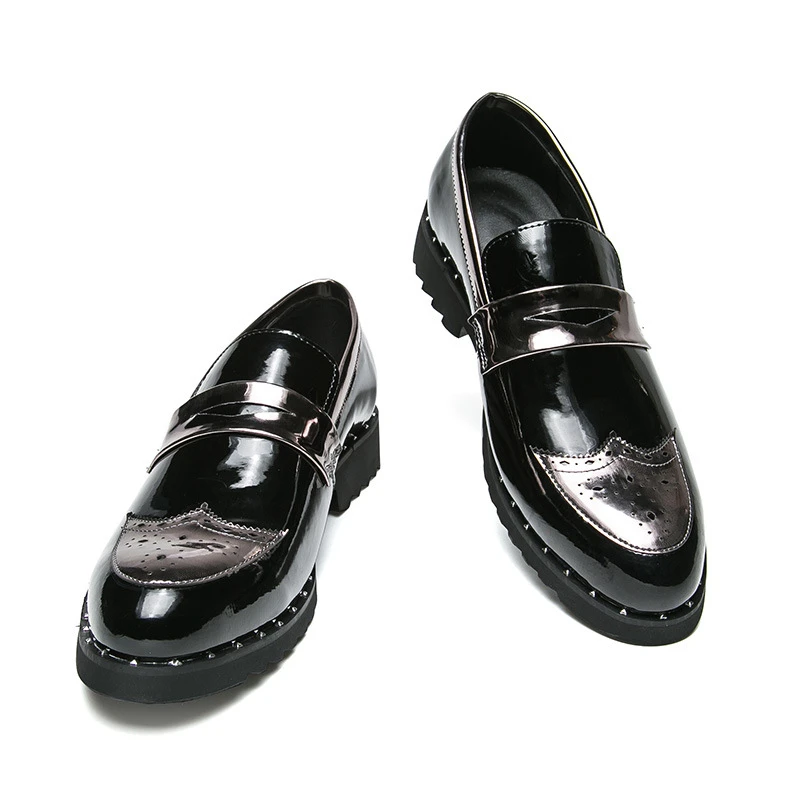 Повседневные мужские туфли Высококачественная Подлинная искусственная кожа