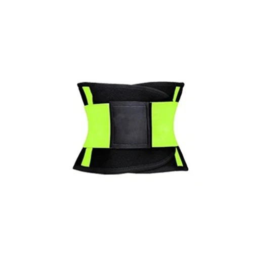 Neon Green Пояс для тренировки талии, пояс для поясницы, обёрточная бумага для живота, триммер для похудения, компрессионная лента для спины, спортивный пояс для потери веса, Fitnes - Цвет: Neon Green