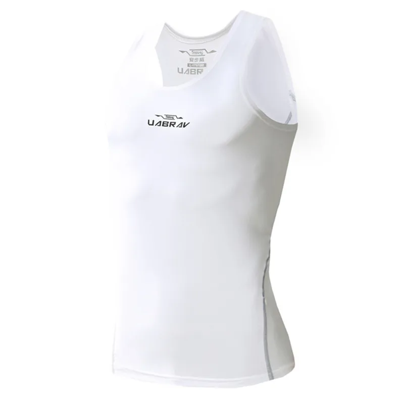 

Men vest Running Tights Gym Fitness Bodybuilding jogging vest mens Solid color Compression sports waistcoat New Quick dry Tops