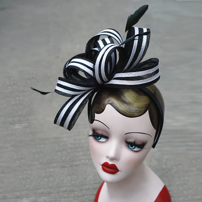 10 шт. Женская Вуалетка шт.|fascinator hats|sinamay hatswomen fascinators |