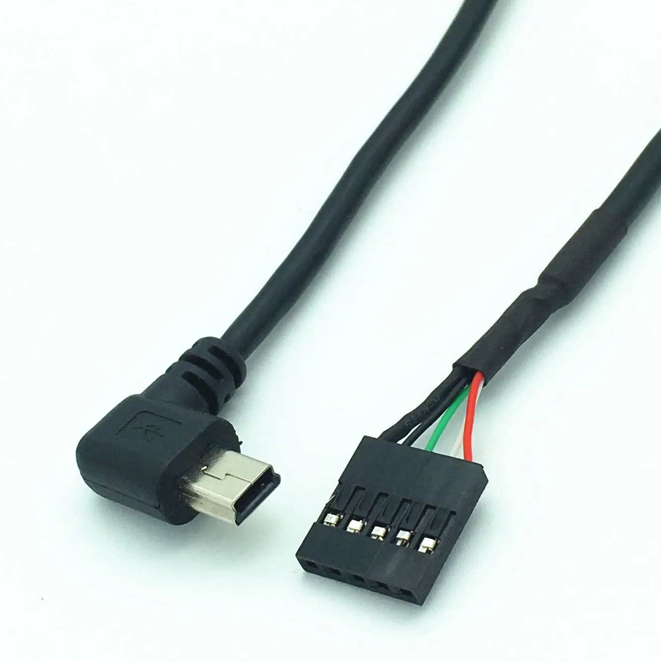 50 см usb mini 5P штекер 90 под прямым углом до 1x 5Pin разъем USB 2 54 кабель материнской