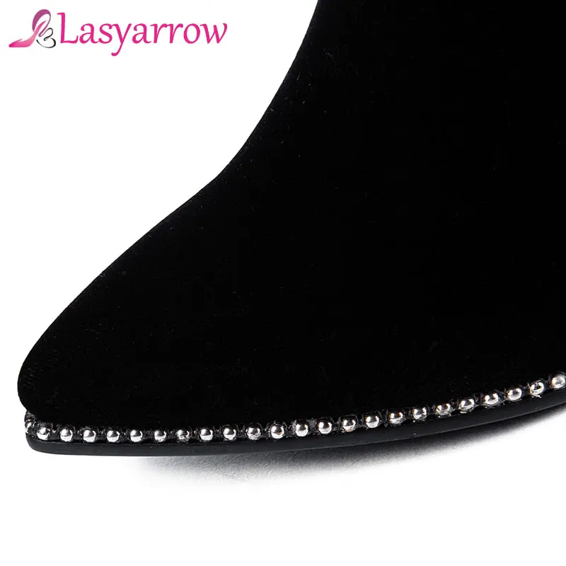 Lasyarrow/2018 женские сапоги до бедра брендовые пикантные Сапоги выше колена в простом