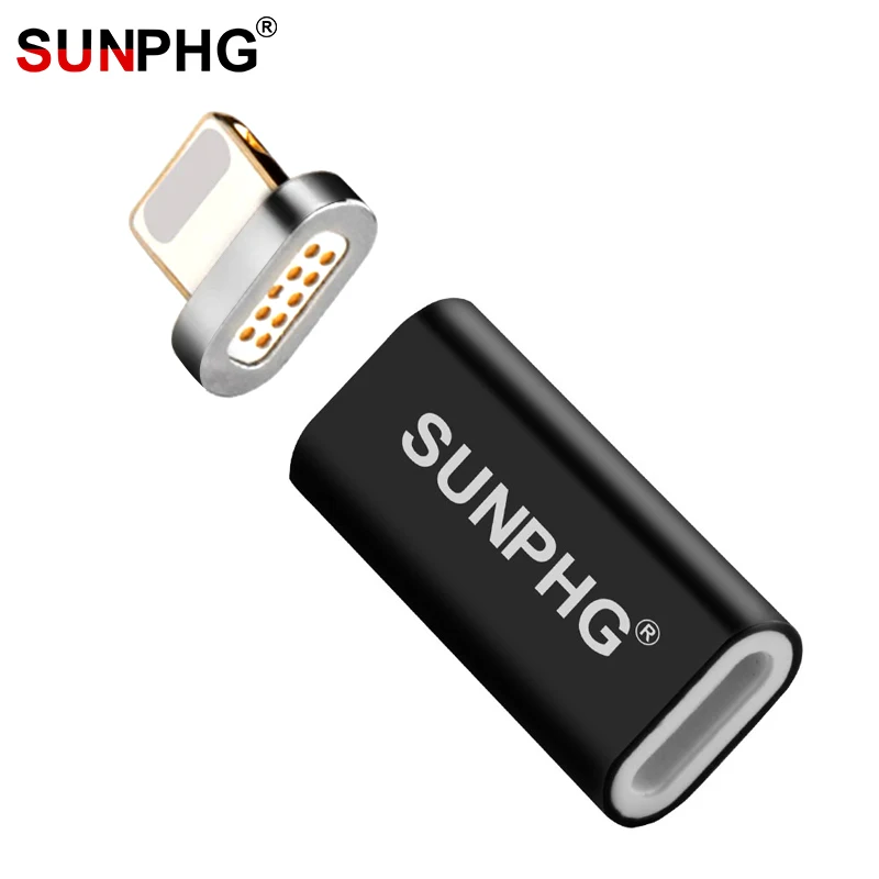 SUNPHG Магнитный зарядный адаптер для передачи данных конвертер iPhone металлический