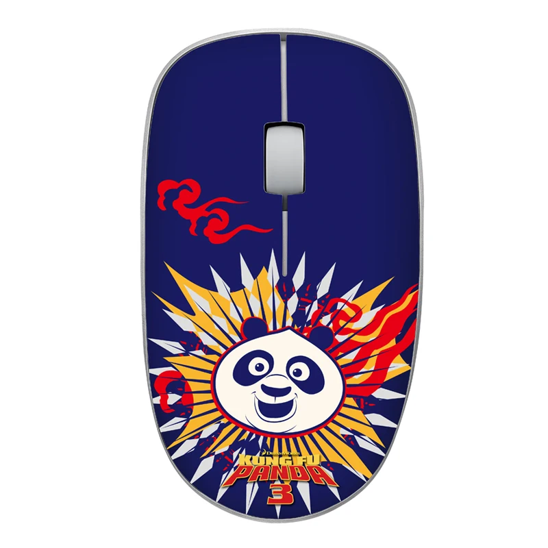 RAPOO Беспроводная мышь usb ноутбук ПК 1000 точек/дюйм кунг фу Панда Заказная с крышкой