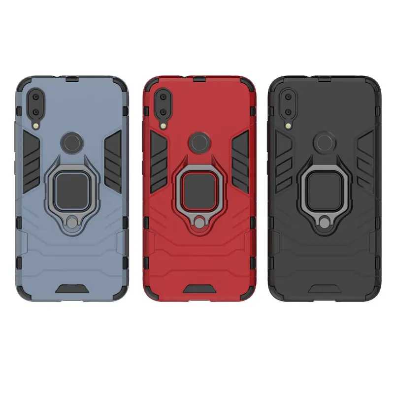 Бронированный противоударный чехол для Xiaomi Mi Play 3D Shield PC + силиконовый телефона