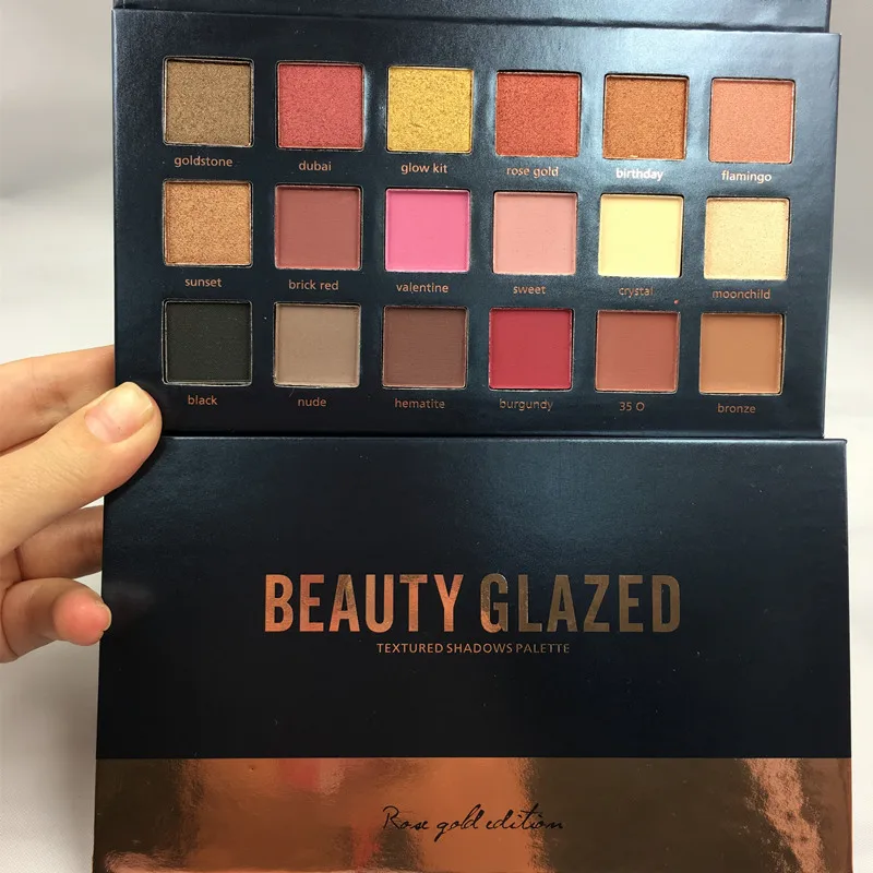 Beauty Glazed 18 цветов Легкий в использовании макияж мерцающие тени для век матовые